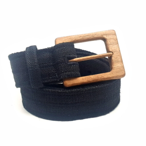 Wood Belt  Grossglocker Brave 409 Sustainable Hemp Belt With Wooden Buckle USD95.00