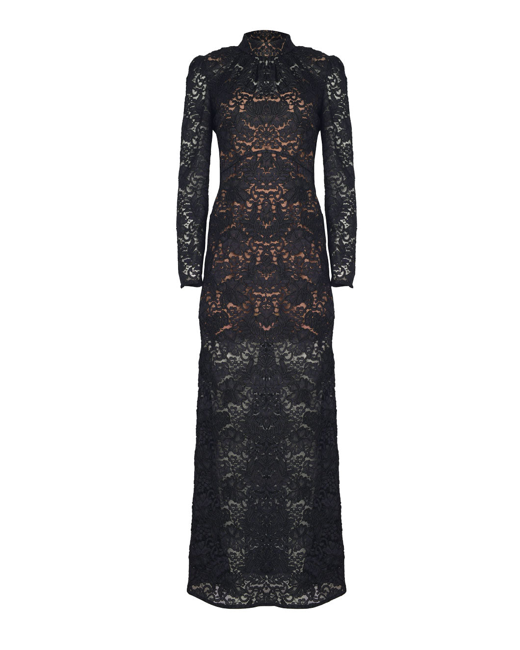 Black Cord Lace Maxi Dress - WearAndStare (US)